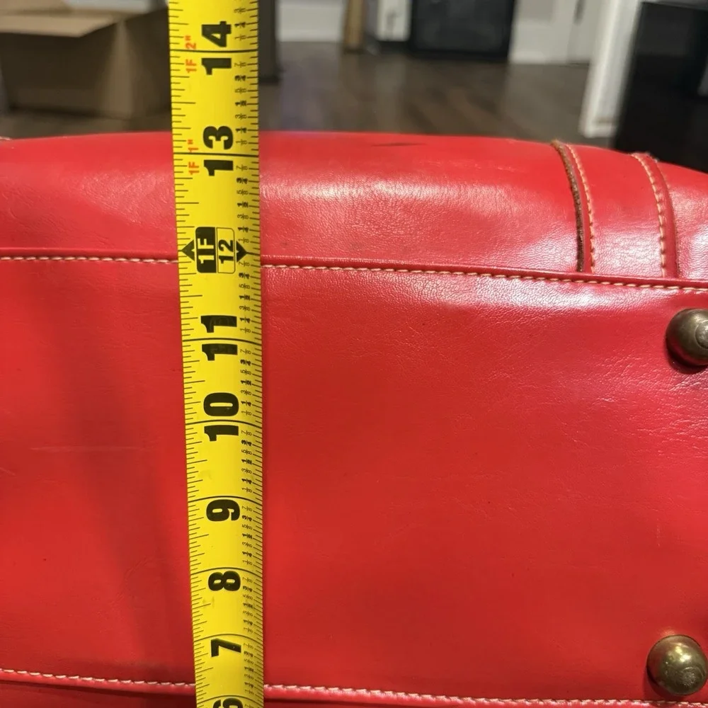 Vintage Houston Open‎ Golf Coca Cola Leather Duffel Bag Red White 50s 60s Talon